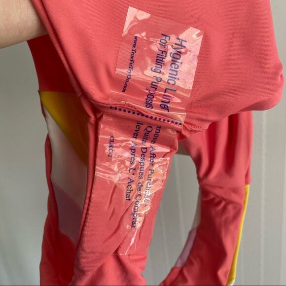 BECCA Radiant Side Stripe Colorblock Hipster Bikini Bottoms XS Striped Swim New - Picture 8 of 10